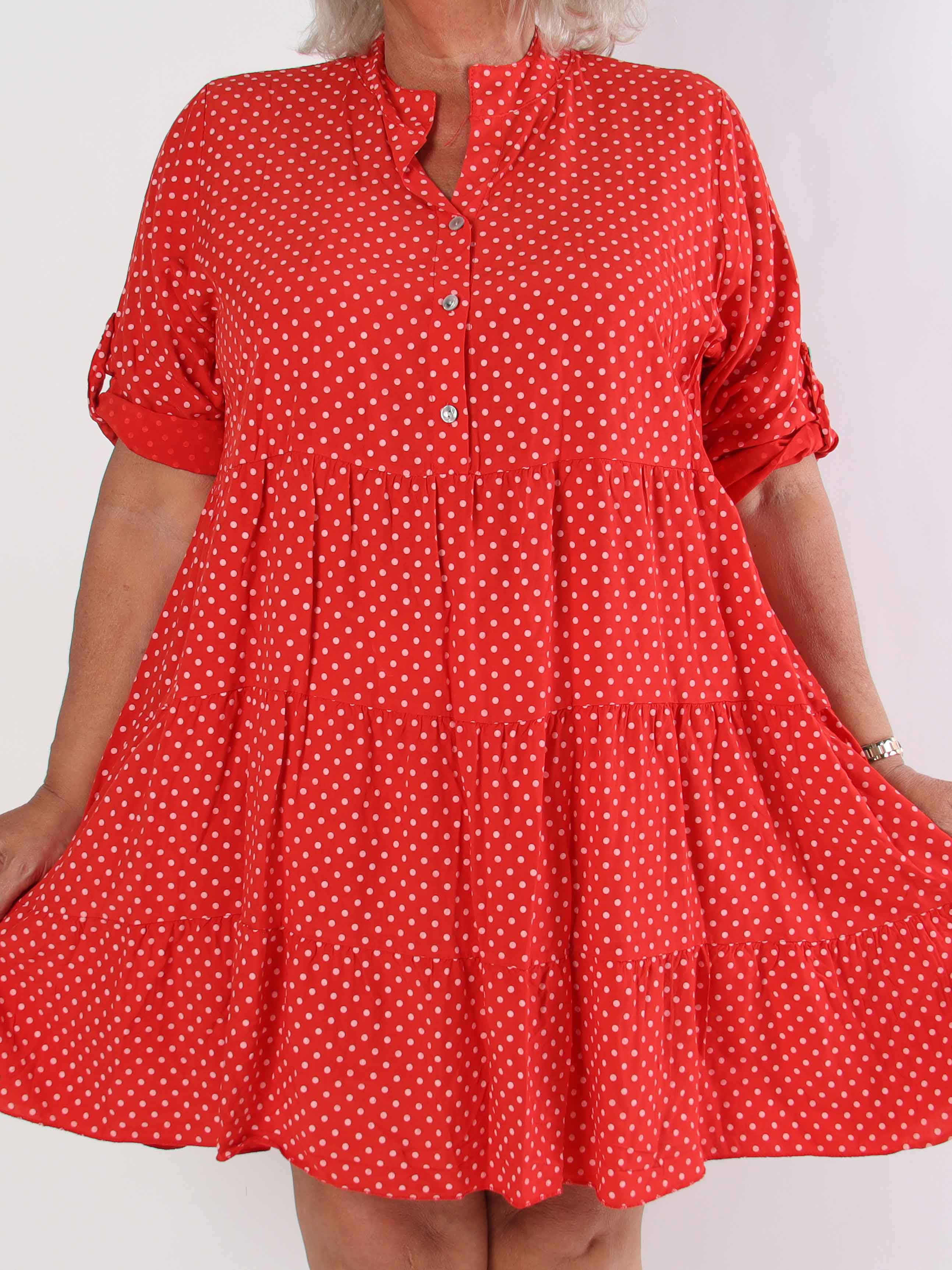 Dotti Short - Kort kjole med lag på lag look i viskose